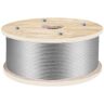 VEVOR 316 Stainless Steel Wire Rope 500ft Length, Steel Wire Cable 3/16 Inch, Steel Cable Railing Decking With 1x19 Strands Construction, 4700lbs Breaking Strength For Stair, Handrail, Clothesline