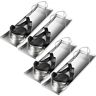 VEVOR Concrete Knee Boards 28'' x 8'' Slider Knee Boards, Kneeler Board Stainless Steel Concrete Sliders 2 Pair of Moving Sliders w/Concrete Knee Pads & Board Straps for Cement & Concrete Finishing