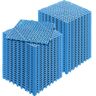 VEVOR Interlocking Tile 55PCS Blue, Drainage Tiles 12" x 12" Splicing, Soft PVC Interlocking Drainage Floor Tiles, Non-Slip Drainage Holes for Restroom, Bathroom, Kitchen, Pool, Wet Areas, Blue