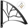 VEVOR Wrought Iron Handrail Wall Mounted Hand Railing, Black