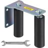 VEVOR Gate Roller Guide 6" Sliding Gate Black Nylon Roller Coloring Zinc Painted Sliding Gate Guide With L-Shape Bracket and Adjustable Bolts Slide Gate Support Assembly For Sliding Gates Guide Roller