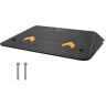 VEVOR Upgraded Rubber Threshold Ramp, 3.5" Rise Door Ramp with 1 Channel, Natural Rubber Car Ramp with Non-Slip Textured Surface, 33069 lbs Load Capacity Curb Ramp for Wheelchair and Scooter