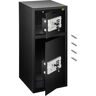 VEVOR Large Double Door Security Safe Box 2.6 Cubic Feet Steel Safe Box Strong Box with Digital Lock for Money Gun Jewelry Black