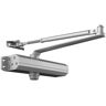 VEVOR Door Closer, Automatic Door Closer Commercial or Residential Use for Door Weights 330Lbs, Adjustable Size Hydraulic Buffer Door Closers Heavy Duty Cast Aluminum Body, Easy Install, Silver