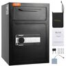 VEVOR 2.5 Cub Depository Safe, Deposit Safe with Drop Slot, Electronic Code Lock and 2 Emergency Keys, 20.27'' x 13.97'' x 13.97'' Business Drop Slot Safe for Cash, Mail in Home, Hotel, Office