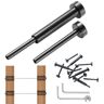 VEVOR 40 Pack Invisible Cable Railing kit, T316 Stainless Steel 1/8" Invisible Receiver and Swage Stud End for Cable Railing, Swage Tensioner 1/8" for Wood/Metal Post, Cable Railing Hardware, Black