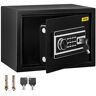 VEVOR Safe Box, 0.8 CU.FT Fingerprint Safe Box for Money w/ 2 Keys & Digital Keypad, Q235 Steel Safe Box for Storing Cash, Jewelry, Pistols, Documents, Watches in Home & Office & Hotel