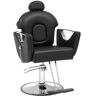 VEVOR Salon Chair, Hydraulic Recliner Barber Chair for Hair Stylist, 360 Degrees Swivel 90°-130° Reclining Salon Chair for Beauty Spa Shampoo, Max Load Weight 330 lbs, Black