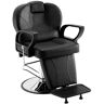 VEVOR Salon Chair, Hydraulic Recliner Barber Chair for Hair Stylist, 360 Degrees Swivel 90°-130° Reclining Salon Chair for Beauty Spa Shampoo, Max Load Weight 330 lbs, Black