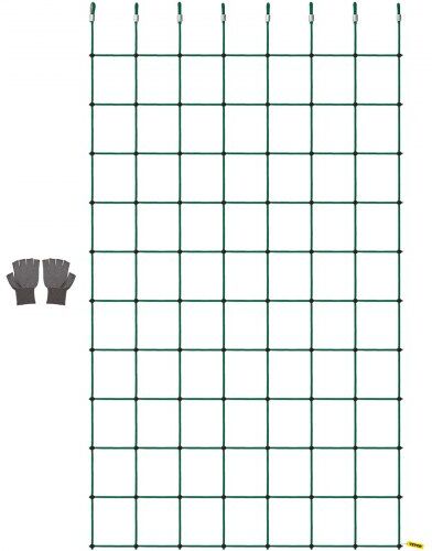 VEVOR Climbing Cargo Net, 70" x 119" Climbing Net, Polyester Playground Climbing Cargo Net, Rope Ladder, Swingset, Large Military Climbing Cargo Net for Kids & Adult, Indoor & Outdoor,Treehouse, Green