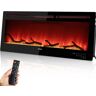 VEVOR Electric Fireplace Linear Fireplace 50'' Wall-mount/Recessed Voice Control