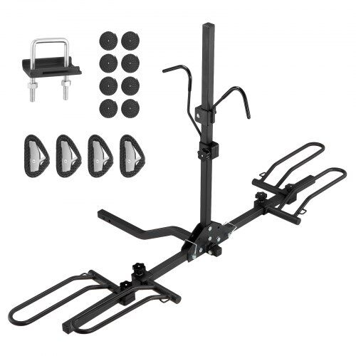 VEVOR 2-Bike Rack Hitch Mount Folding Carrier Car Truck SUV 1.25"/2" Receiver