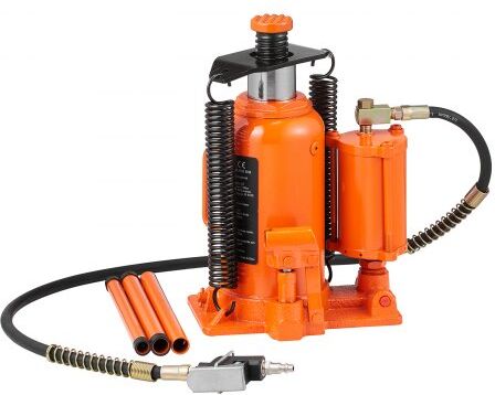 VEVOR Air Hydraulic Bottle Jack, 20 Ton/40000 LBS All Welded Bottle Jack, 10.4-19.7 inch Lifting Range, Manual Handle and Air Pump, for Car, Pickup, Truck, RV, Auto Repair, Industrial Engineering