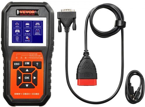 VEVOR BMW OBD2 Scanner Diagnostic Tool, For BMW/Mini/Rolls-Royce, Full System Diagnostic Scan Tool, 12 Special Functions, Car Read Code Reader with CBS SAS EPB ECM DME/DDE Oil Reset Battery Matching