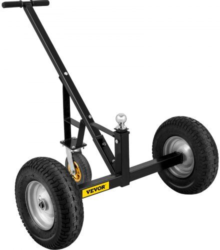 VEVOR Adjustable Trailer Dolly, 800 Lbs Capacity Trailer Mover Dolly, 15.7" -23.6" Adjustable Height, 2" Ball Trailer Mover with 16" Wheels, Heavy-Duty Tow Dolly for Car, RV, Boat