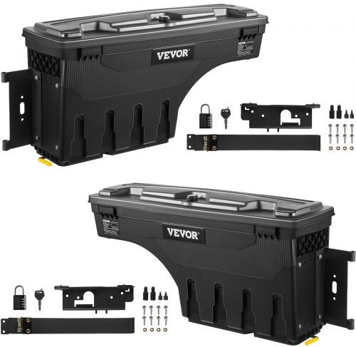 VEVOR Truck Bed Storage Tool Box Lockable for 2015-2021 Ford F150 Left and Right