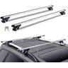 VEVOR Universal Roof Rack Cross Bars, 54" Aluminum Roof Rack Crossbars, Fit Existing Raised Side Rail with Gap, 200 lbs Load Capacity, Adjustable Crossbars with Locks, for SUVs, Sedans, and Vans