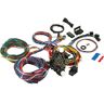 VEVOR 21 Circuit Wiring Harness Kit Long Wires Wiring Harness 21 standard Color Wiring Harness Kit with 21 Circuits 17 Fuses for Chevy Mopar Hotrods Ford Chrysler Universal