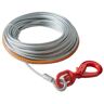 VEVOR Galvanized Steel Winch Cable, 3/8 Inch x 100 Feet 15,200 lbs Breaking Strength, Wire Winch Rope with Swivel Hook, Towing Cable Heavy Duty, Universal Fit for SUV, Large Off-Road Vehicle, Truck