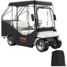 VEVOR Golf Cart Enclosure, 420D Polyester Driving Enclosure with 4-Sided Transparent Windows, 4 Passenger Club Car Covers Universal Fits for Most Brand Carts, Sunproof and Dustproof Outdoor Cart Cover