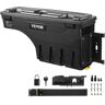 VEVOR Truck Bed Storage Box, Lockable Lid, Waterproof ABS Wheel Well Tool Box 6.6 Gal/20 L with Password Padlock, Compatible with Tundra 2007-2021, Passenger Side, Black