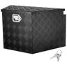 VEVOR Trailer Tongue Box, Aluminum Alloy Diamond Plate Tongue Box Tool Chest, Heavy Duty Trailer Box Storage with Lock and Keys, Utility Trailer Tongue Box for Pickup Truck, RV, Trailer, 39"x16.5"x12"