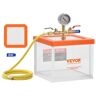 VEVOR 2 Gallon Vacuum Chamber, Upgraded Multipurpose Acrylic Vacuum Degassing Chamber, Transparent Vacuum Chamber, for Resin Degassing, Silica Gel Degassing, Gypsum Degassing and Vacuum Extraction