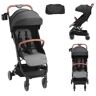 VEVOR Standard Baby Infant Stroller, Toddler Stroller with 95°-150° Adjustable Backrest & & 0/90°Adjustable Footrest & One-click Folding, Newborn Stroller with Cup Holder and Carry Bag, Black