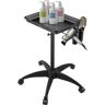 VEVOR Mayo Stand Medical Tray, Height Adjustable Stainless Steel Salon Tray Easy Assemble Tattoo Cart Lab Tray with 2 Cups & 1 Metal Ring for SPA Clinic Personal Care Lab Hospital Dentistry, Black