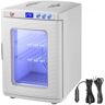 VEVOR White Reptile Incubator 25L Scientific Lab Incubator Digital Incubator Cooling and Heating 5-60°C Reptile Egg Incubator 12V/110V Work for Small Reptiles