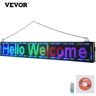 VEVOR LED Scrolling Sign, 52" x 8" WiFi & USB Control, Full Color P10 Programmable Display, Indoor High Resolution Message Board, High Brightness Electronic Sign, Perfect Solution for Advertising