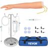 VEVOR 12 PCS Phlebotomy Practice Kit, IV Venipuncture Intravenous Training, High Simulation IV Practice Arm Kit with Carrying Bag, Practice and Perfect IV Skills, for Students Nurses and Professionals