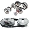 VEVOR Go-Kart Torque Converter, 3/4" Go-Kart Clutch Kit, 30 Series Asymmetrical Driver Pulley Replacement with Drive Belt, for 2-8 HP Small Engines, Replace Comet 219552, Manco 5957, Yerf Dog Q43201W