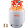 VEVOR Refrigerant Recovery Reclaim 30lb Cylinder Tank 400 PSI Liquid Rated Y Valve