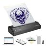 VEVOR Tattoo Stencil Printer, Wireless Bluetooth Tattoo Printer Transfer Stencil Machine with 10Pcs Transfer Paper, Compatible for iOS＆Android Phone, iPad＆PC (with Storage Bag)