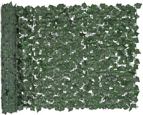 VEVOR Ivy Privacy Fence, 39 x 98 in Artificial Green Wall Screen, Greenery Ivy Fence with Strengthened Joint, Faux Hedges Vine Leaf Decoration for Outdoor Garden, Yard, Balcony, Patio Decor