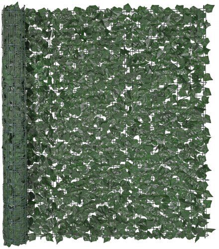 VEVOR Ivy Privacy Fence, 59 x 98 in Artificial Green Wall Screen, Greenery Ivy Fence with Strengthened Joint, Faux Hedges Vine Leaf Decoration for Outdoor Garden, Yard, Balcony, Patio Decor