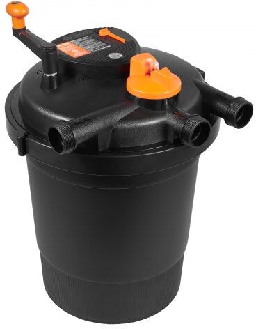 VEVOR Bio Pressure Pond Filter, Up to 3200 Gallons, with 13W UV-C Light, 2630 GPH, Pressurized Biological Pond Filter System Filtration Equipment for Fountain Pool, Koi Fish Aquarium Tank Garden Water