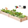 VEVOR Wooden Raised Garden Bed Planter Box 94.5x23.6x9.8" Flower Vegetable Herb