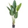 VEVOR Artificial Birds Of Paradise Tree, 5 FT Tall Faux Plant, PE Material & Anti-Tip Tilt Protection Low-Maintenance Plant, Lifelike Green Fake Tree for Home Office Warehouse Decor Indoor Outdoor