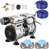 VEVOR Pond Aerator, 550W Power, 5.2CFM for Up to 3 Acre 50' Lake, Pond Aeration Kit Includes 3/4 HP Compressor & 2 100' Weighted Tubings & 2 Diffusers