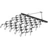 VEVOR Drag Harrow, 4'x4' Heavy-Duty Chain Harrow with 69 Teeth, ATV UTV Tractor Attachments Field Drag Mat for Sod Prepping, Seeding Lawns, Landscape Leveling, Harrow Rake for Gravel Driveway Yard