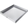 VEVOR 27 x 25 x 2.5 Inch Washing Machine Pan 304 Stainless Steel Washing Machine Drain Pan 18 GA Thickness Heavy Duty Compact Washer Drip Tray with Drain Hole & Hose Adapter