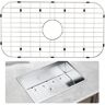 VEVOR Sink Protector Grid, 26"x14" Stainless Steel Sink Grates, Centered Drain Sink Grates with R90 Corner Radius, Large Sink Bottom Grids, Universal Bowl Rack Sink Accessory For Kitchen Sink, Silver