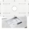 VEVOR Sink Protector Grid, 28.5"x15.6" Stainless Steel Sink Grates, Centered Drain Sink Grates with R20 Corner Radius, Large Sink Bottom Grids, Universal Bowl Rack Sink Accessories For Kitchen Sink