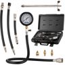 VEVOR Compression Tester Adapter Kit, 9 Pcs Automotive Engine Cylinder Leak Down Compression Test, Accurate Dual Scale Pressure Gauge 0-300 psi, with Long Reach Hoses and Case for Engine Cylinders