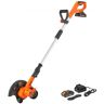 VEVOR Lawn Edger, 20 V Battery Powered Cordless Edger, 9-inch Blade Edger Lawn Tool with 3-Position Blade Depth, Battery and Charger Included, for Lawns, Driveways, Borders, and Sidewalk Edges