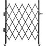 VEVOR Single Folding Security Gate, 48" H x 37" W Folding Door Gate, Steel Accordion Security Gate, Flexible Expanding Security Gate, 360° Rolling Barricade Gate, Scissor Gate or Door with Padlock