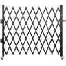 VEVOR Single Folding Security Gate, 7.1'H x 7.9' W （85 x 95 inch）Folding Door Gate, Steel Accordion Security Gate, Flexible Expanding Security Gate, 360° Rolling Barricade Gate, Scissor Gate/Door with Padlock