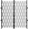 VEVOR Double Folding Security Gate, 5.1' H x 10.2' W Folding Door Gate, Steel Accordion Security Gate, Flexible Expanding Security Gate, 360° Rolling Barricade Gate, Scissor Gate or Door with Keys